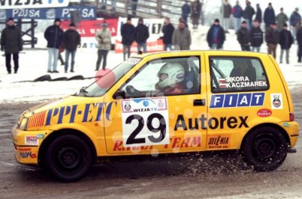 Jacek Sikora i Marek Kaczmarek - Fiat Cinquecento Sporting.